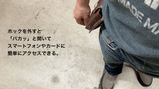 ベルト装着型スマートウォレット ATTACH:02（フラットタイプ）