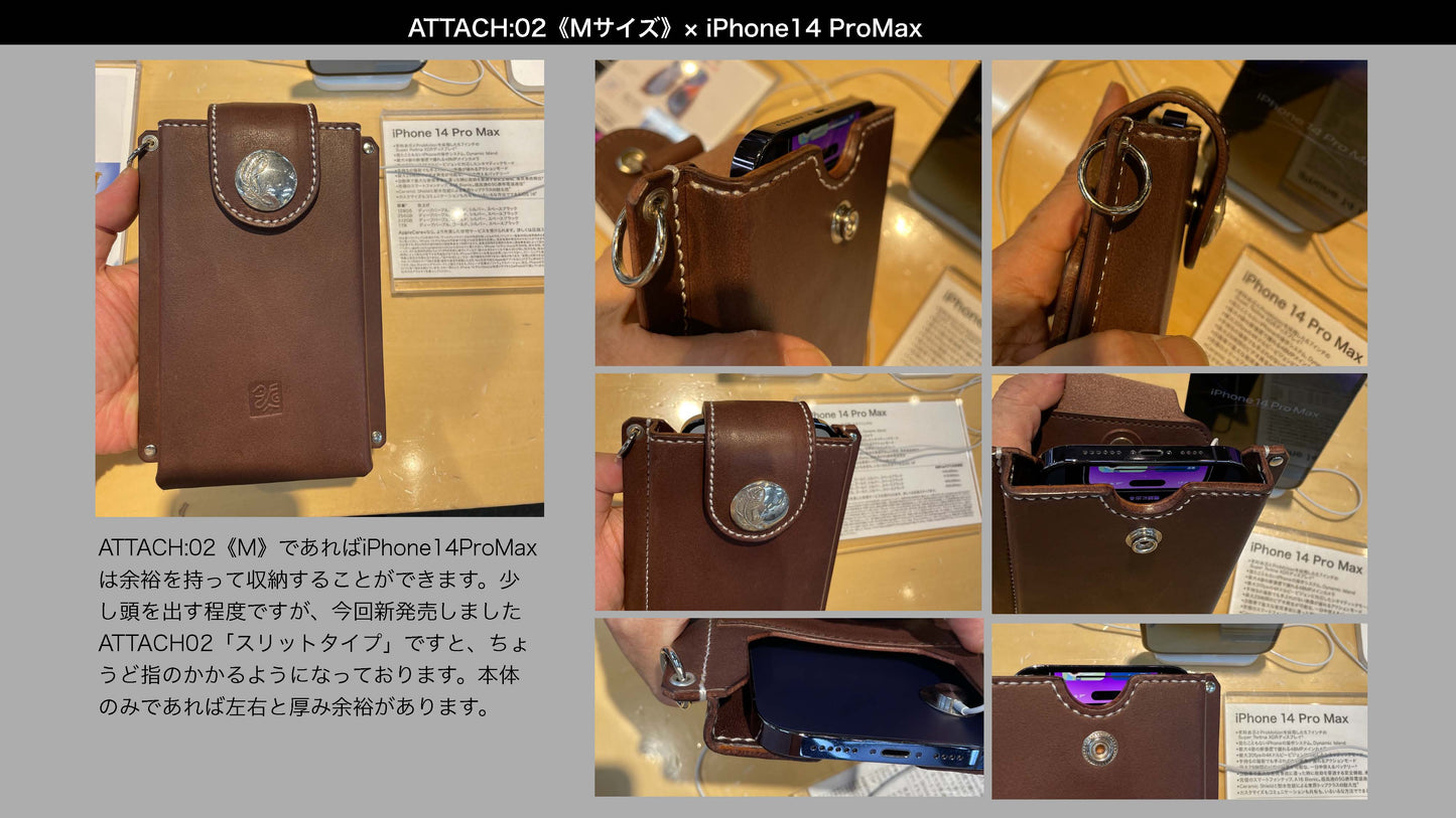 ベルト装着型スマートウォレット ATTACH:02（フラットタイプ）